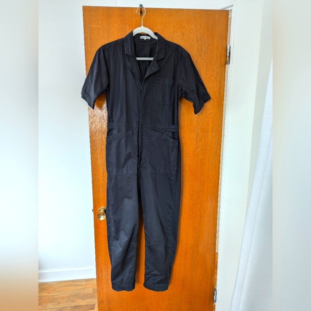 Alex Mill Standard Jumpsuit Short Sleeve Black